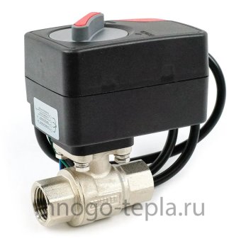 Кран от протечек воды 3/4" ВН/ВН Zeissler ZSv.1300.1105, с электроприводом 220В - №1