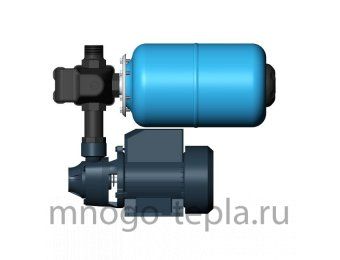 Насосная станция для полива Unipump AUTO QB 60-5, напор до 33 метров, расход до 30 л/мин, всасывание до 5 метров, гидроаккумулятор 5 литров, поверхностная - №1