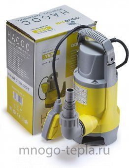 Насос дренажный погружной для грязной воды AquaTIM AM-WPD550-02GT, 550 Вт, с поплавком, размер фракций до 35 мм - №1