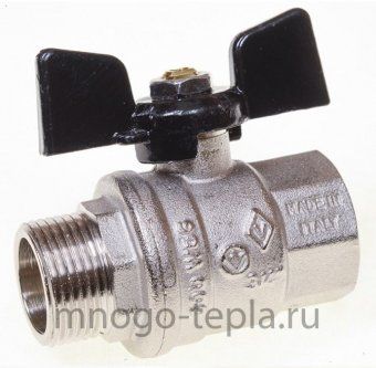 Кран шаровый Бугатти (Bugatti Oregon 307) 1/2" Г/Ш - №1