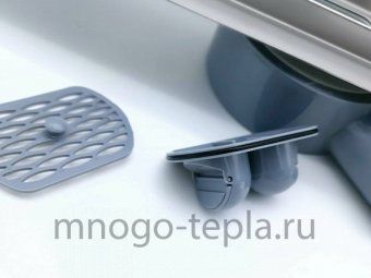 Трап для душа с горизонтальным выпуском свободного вращения Zeissler BAD538002, размер 800 x 70мм, защита от запаха (сухой + гидрозатвор) - №1
