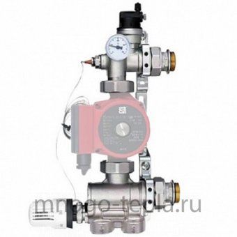 Узел насосно-смесительный STI Е008-3, с термоголовкой (210мм/130мм, G 1 1/2"), без насоса - №1