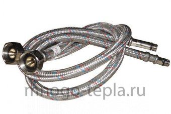 Гибкая подводка для смесителя TiM 1/2 г/ш M10 50 см - №1