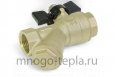 Кран шаровый с фильтром 1/2" ГГ TIM (BL7800) латунный -  бабочка - №4