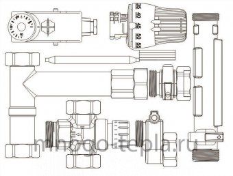 Смесительный узел для теплого пола JH-1037 TIM - №1